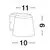 Aplica Nova Luce Ovi, 1xGU10, negru, IP54
