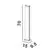 Stalp mic LED Nova Luce Minot, 12W, H70, negru, IP54