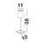 Veioza LED Nova Luce Colt, 2W, H38, maro, touch, IP54