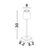 Veioza LED Nova Luce Colt, 2W, alb, touch, IP54