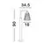 Stalp mediu LED Nova Luce Carina, 6W, negru, IP65