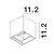 Aplica LED Nova Luce Como, 2x3W, 3000K, maro antic, IP54