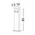 Stalp mediu LED Nova Luce Zelda, 6W, negru, IP65