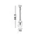 Pendul Nova Luce Omika, 1xE27, gri inchis, IP54