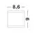 Spot pentru exterior Nova Luce Cerise, 1xGU10, patrat, gri inchis, IP54