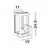 Aplica Nova Luce Figo, 1xE27, gri inchis, IP54