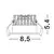 Spot pentru exterior LED Nova Luce Blade, 12W, 3000K, D85, alb, IP65