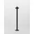 Stalp mediu Nova Luce Omika, 1xE27, gri inchis, IP54