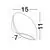 Aplica LED Nova Luce Como, 2x3W, oval, gri inchis, IP54