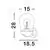 Aplica Nova Luce Omika, 1xE27, gri inchis, IP54