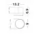 Aplica LED Nova Luce Nus, 4W, negru, IP54