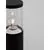 Stalp mediu Nova Luce Cetera, 1xE27, negru, IP54
