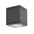 Spot pentru exterior Nova Luce Cerise, 1xGU10, patrat, gri inchis, IP54