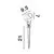 Stalp tip tarus Nova Luce Vida, 1xGU10, negru, IP65