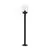 Stalp mediu Nova Luce Omika, 1xE27, gri inchis, IP54