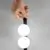 Veioza LED Ideal Lux Ping Pong, 12W, negru, on/off