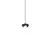Pendul LED Ideal Lux Rubber, 4W, negru