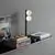 Veioza LED Ideal Lux Ping Pong, 12W, negru, on/off