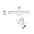Spot LED sina magnetica Nova Luce Ultra Slim, 10W, 3000K, alama-negru