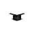 Conector Q pentru sina magnetica incastrata Nova Luce Ultra Slim Q Connector, negru