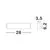 Profil LED integrat Nova Luce Lina, 10W, SMD, 4000K, 280mm, negru