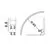 Sina magnetica circulara aplicata Nova Luce Breda Flexible Curve, R60, negru