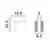 Conector V sina magnetica incastrata Nova Luce Buxton L, negru
