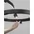 Sina magnetica LED suspendata Nova Luce Breda Flexible Sonik, 100W, D150, negru