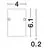 Element de capat sina magnetica Nova Luce Buxton, negru