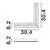 Conector Q sina magnetica incastrata Nova Luce Buxton L, negru