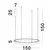 Structura magnetica circulara suspendata Nova Luce Halo, D1500 mm, negru