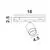 Spot LED sina magnetica Nova Luce Ultra Slim, 5W, 3000K, alama-negru