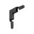 Conector V sina magnetica Nova Luce Breda Flexible, negru