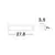 Profil LED integrat Nova Luce Lina, 10W, COB, 4000K, 278mm, negru