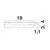 Corp iluminat LED sina magnetica Nova Luce Ultra Slim, 6W, 4000K, negru