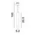 Pendul LED sina magnetica Nova Luce Magnetic, 10W, dimabil, alama