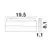 Corp iluminat LED sina magnetica Nova Luce Ultra Slim, 10W, 4000K, reglabil, negru