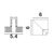 Conector V pentru sina magnetica incastrata Nova Luce, Ultra Slim V Connector, negru