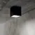 Spot exterior, Ideal Lux Techo, 1xGU10, 90x90x95mm, negru, IP54, 251578
