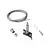 Kit de suspendare sina, Ideal Lux Link Trimless, 5ml, negru, 243238