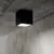 Spot exterior, Ideal Lux Techo, 1xGU10, 150x150x160mm, negru, IP54, 251530