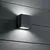 Aplica LED, exterior, Ideal Lux Argo, 10W, 3000K, 100x55x90mm, antracit, IP65, 250946