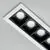 Spot fix LED incastrat Ideal Lux Lika Trim, 12W, 3000K, 146x48x45mm, alb-negru, IP20, 206219
