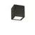 Spot exterior, Ideal Lux Techo, 1xGU10, 150x150x160mm, negru, IP54, 251530