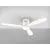 Plafoniera cu ventilator LED Schuller Siroco, 24W, D132, alb-alb mat-opal, dimabil