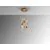 Pendul LED Schuller Twist, 30W,  3x, alama-auriu