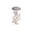 Pendul LED Schuller Velos II, 25W, alama-alb-transparent, dimabil, telecomanda