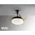 Plafoniera cu ventilator LED Schuller Vento, 24W, alb opal-negru-nuc, dimabil