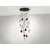 Pendul cristal  Schuller Norma I, 18xE27, alama-transparent-negru, dimabil