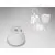 Veioza LED Schuller Cuco, 3W, alb opal-argintiu
